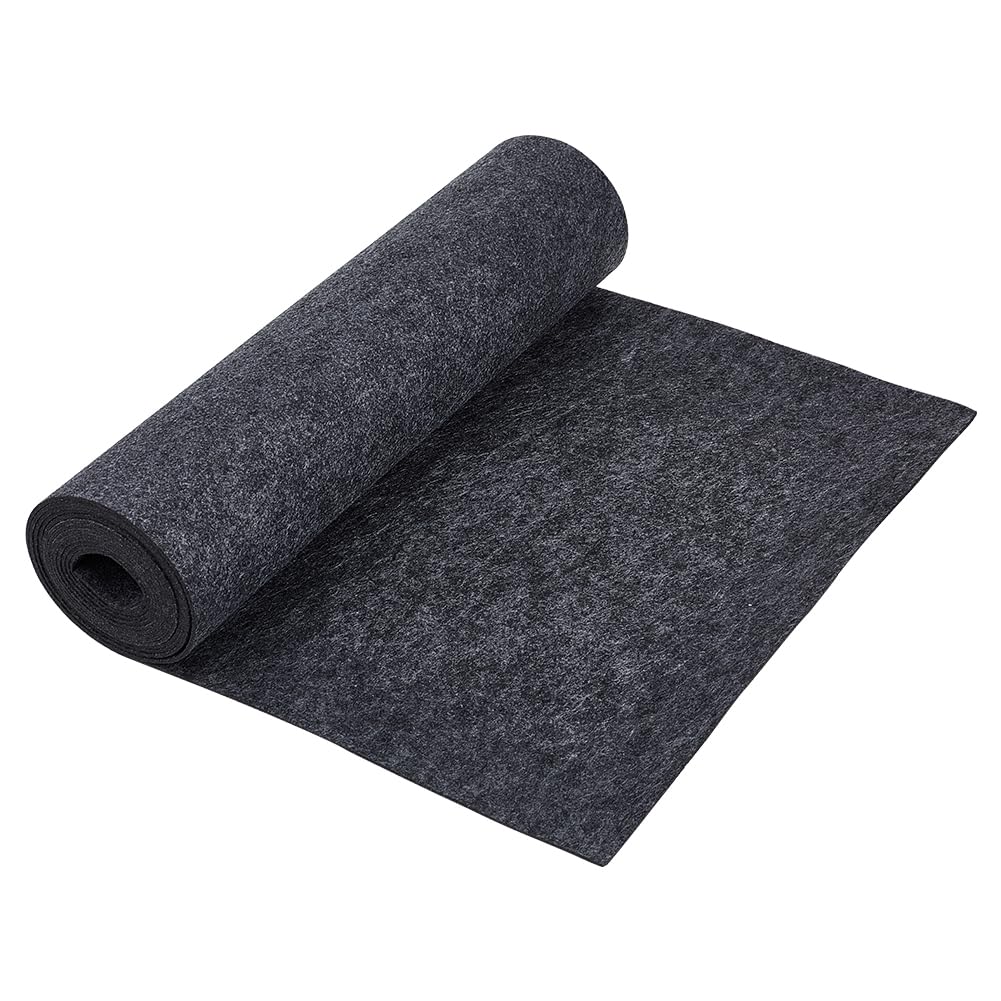 BENECREAT 3Mx40cm Felt Roll, Gray Craft Felt Fabric, 2mm Thick Nonwoven Felt Roll for DIY Arts & Crafts, Patchwork Sewing Deocoration