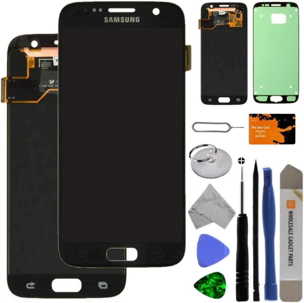 LCD & Digitizer Assembly for Samsung Galaxy S7 (Black Onyx) (OEM) with Tool Kit
