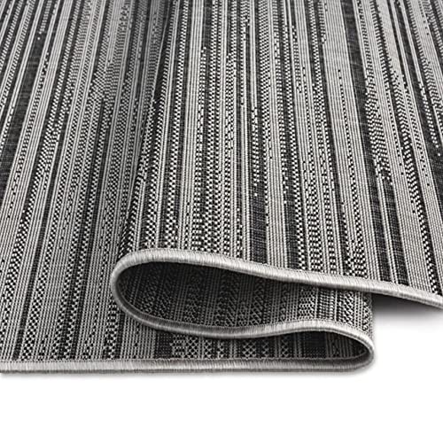 Nicole Miller New York Patio Country Wynona Indoor/Outdoor Area Rug, Black/Beige, 7'9"X10'2" Rectangle #TOP7