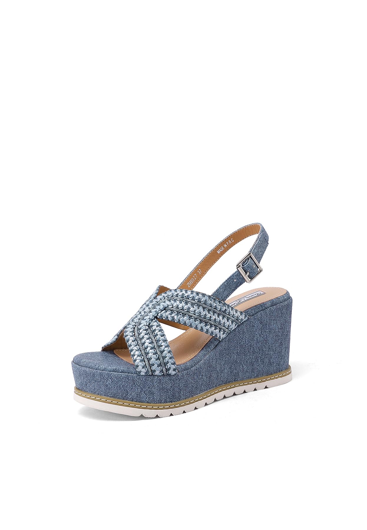QUEEN HELENA Zeppe con Tacco Alto Sandali Alti con Plateau Casual Donna ZM9927