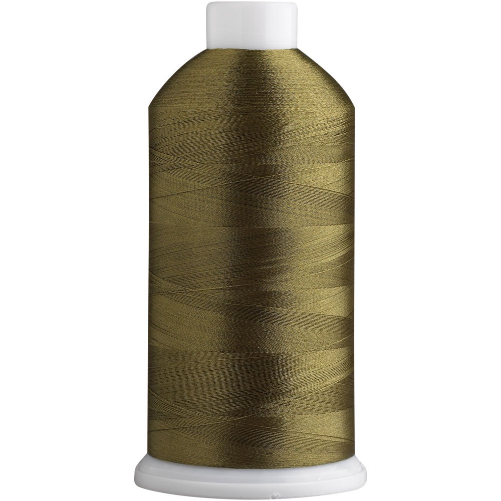 Superpunch SuperB Embroidery Thread 40wt, 5000 m Cone, Olive Green 956