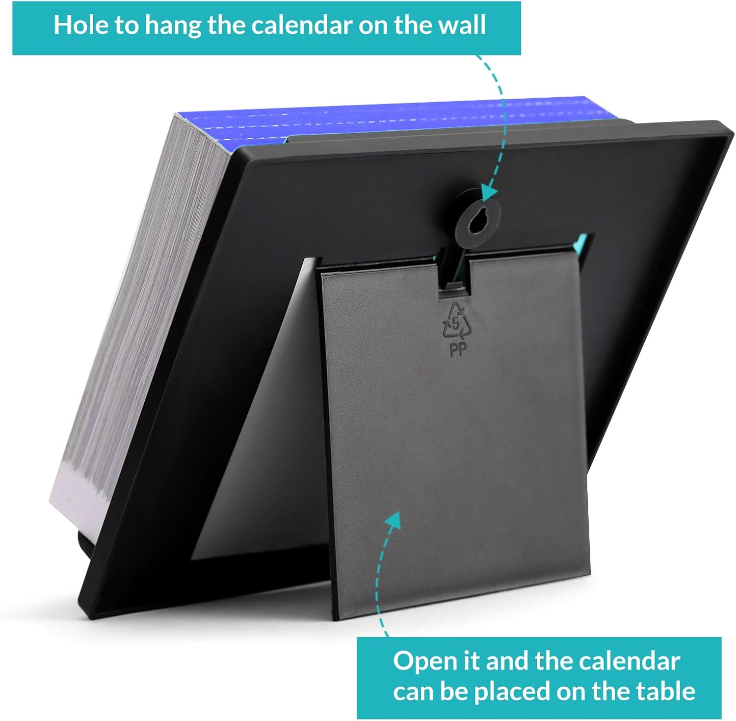 2026 Motivational Desk Calendar - Desk Calendar 2026, Jan. 2026 - Dec. 2026, 5.85" X 4.85", 2026 Calendar 12 Month, Daily Flip Calendar with Inspirational Quotes, Easel Backer - Colorful - Image 5