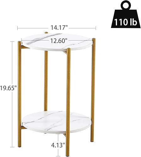 Miniatura 3 de IANIYA Mesa auxiliar mesa auxiliar mesa pequeña mesita de noche con mesa de pizarra, muebles de sala de estar (2 tapas de pizarra blanca, patas