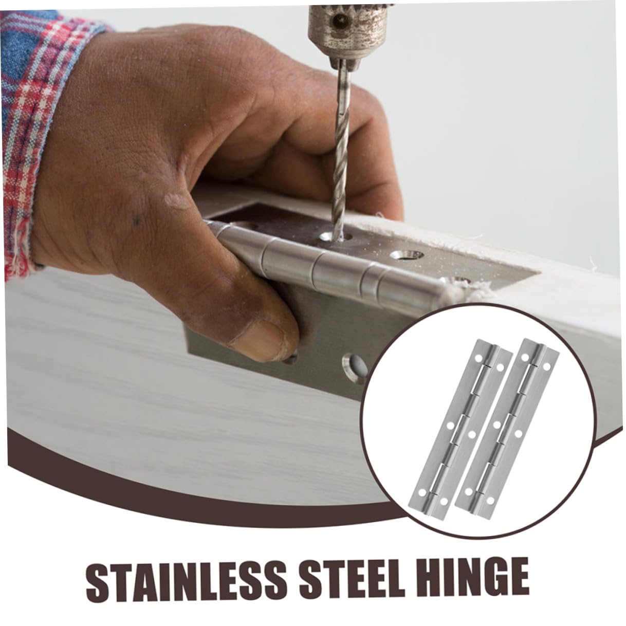 Bisagras De Piano De Acero Inoxidable 304 Extendidas 6 Pulgadas, Bisagra Metálica Para Puertas De Armarios y Cocina, 6 Unidades, Reemplazo Duradero Para Uso Doméstico y Profesional