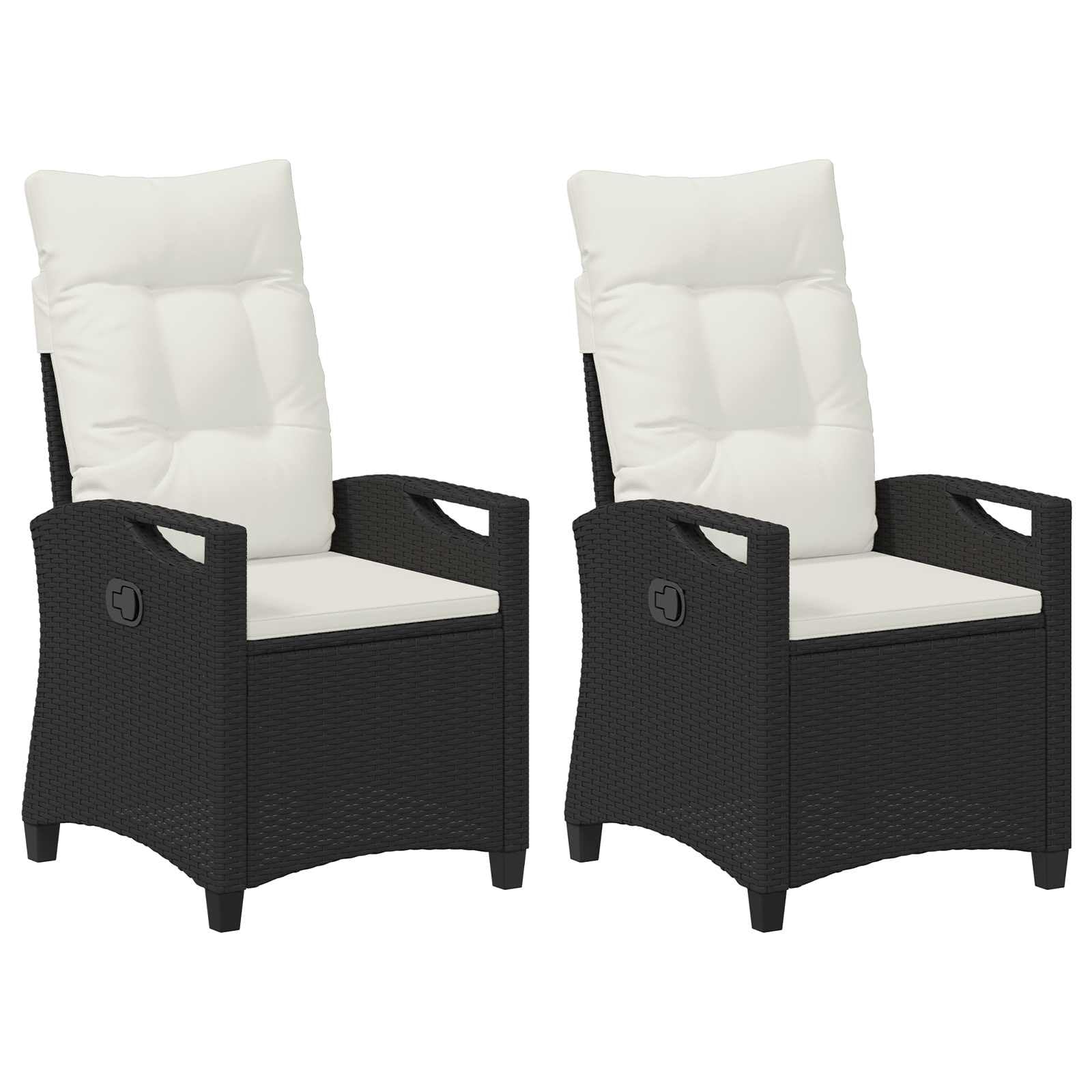 Chaise de jardin inclinable acier noir pour remplacer vos sièges usés
