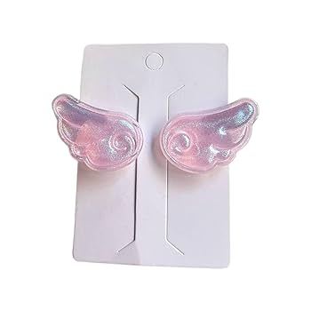 ベビー　赤ちゃん　ヘアクリップ　ヘアピン　ヘアゴム　ハート　羽　天使の羽　桃 ベビー赤ちゃんヘアクリップヘアピンヘアゴムハート羽天使の羽桃