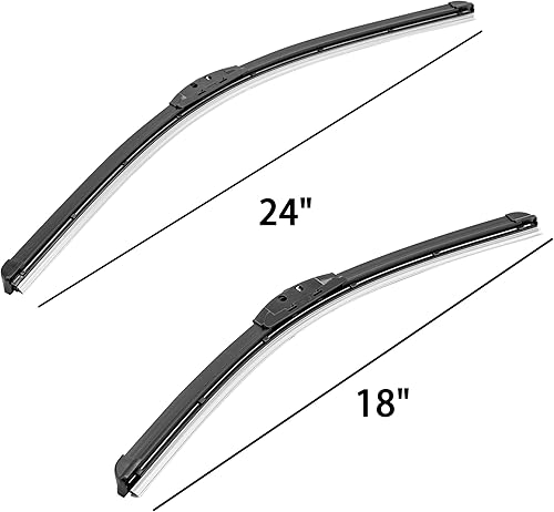 Miniatura 8 de Limpiaparabrisas de 26 pulgadas + 18 pulgadas, repuesto automotriz para parabrisas delantero (juego de 2)