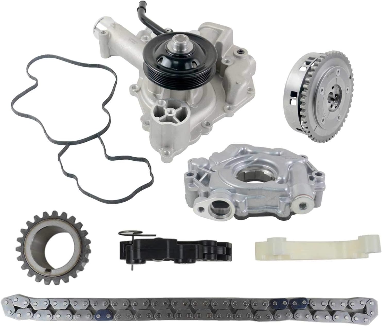 5.7 Hemi Timing Chain Kit w/Oil Pump & Water Pump 53022243AF, 53021622BF, 68346912AA, 9-0750S Replacement for Dodge Ram 1500 2500 3500 V8 5.7L 2009-2015