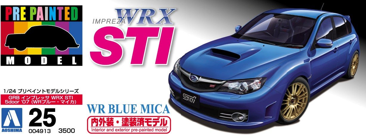 青島文化教材社 1/24 痛車 No.24 Rewrite リライト GRB インプレッサ WRX STI 5door &#39;07 g6bh9ry 痛車 No.24 1/24 Rewrite(リライト) GRB インプレッサ WRX STI 5