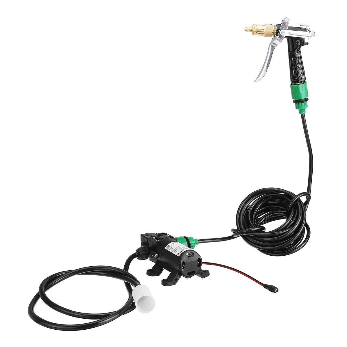 JF-XUAN Electric Pump 80W 12V Electric Washer Squirt Sprayer Wash Self-Priming Pump Water Cleaner for Auto Washing Tools High Pressure Car Valve Valves