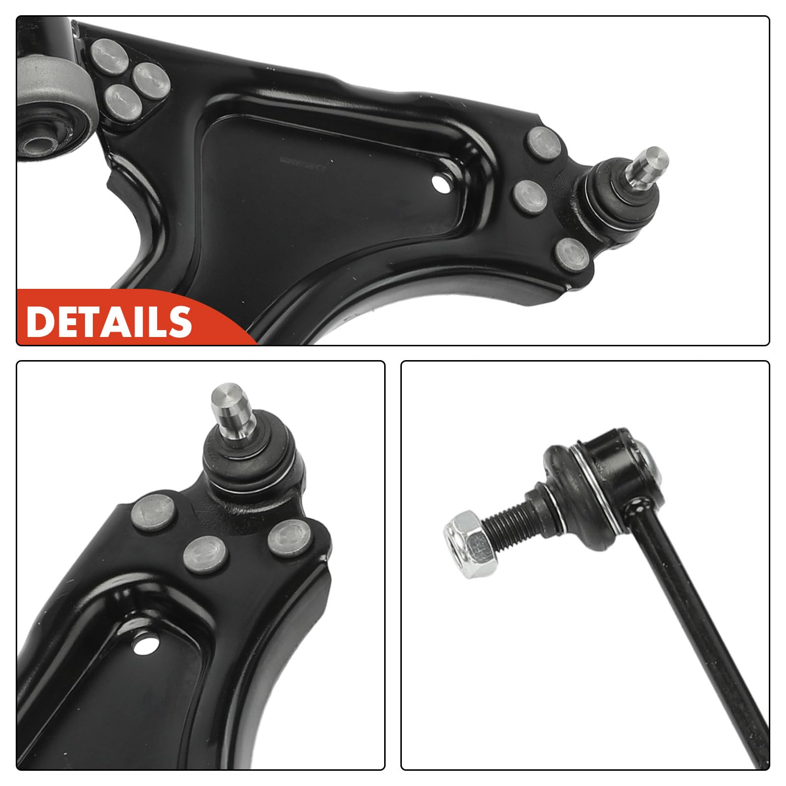 Frankberg Juego de brazos de control 4 piezas 093388569 | Compatible con: Meriva MK I X03, Meriva X03