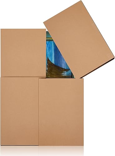 Ireer 2 juegos de cajas móviles grandes para espejo de imagen, caja de espejo grande de 40 x 60 x 3 12 pulgadas, cajas de TV de pantalla plana