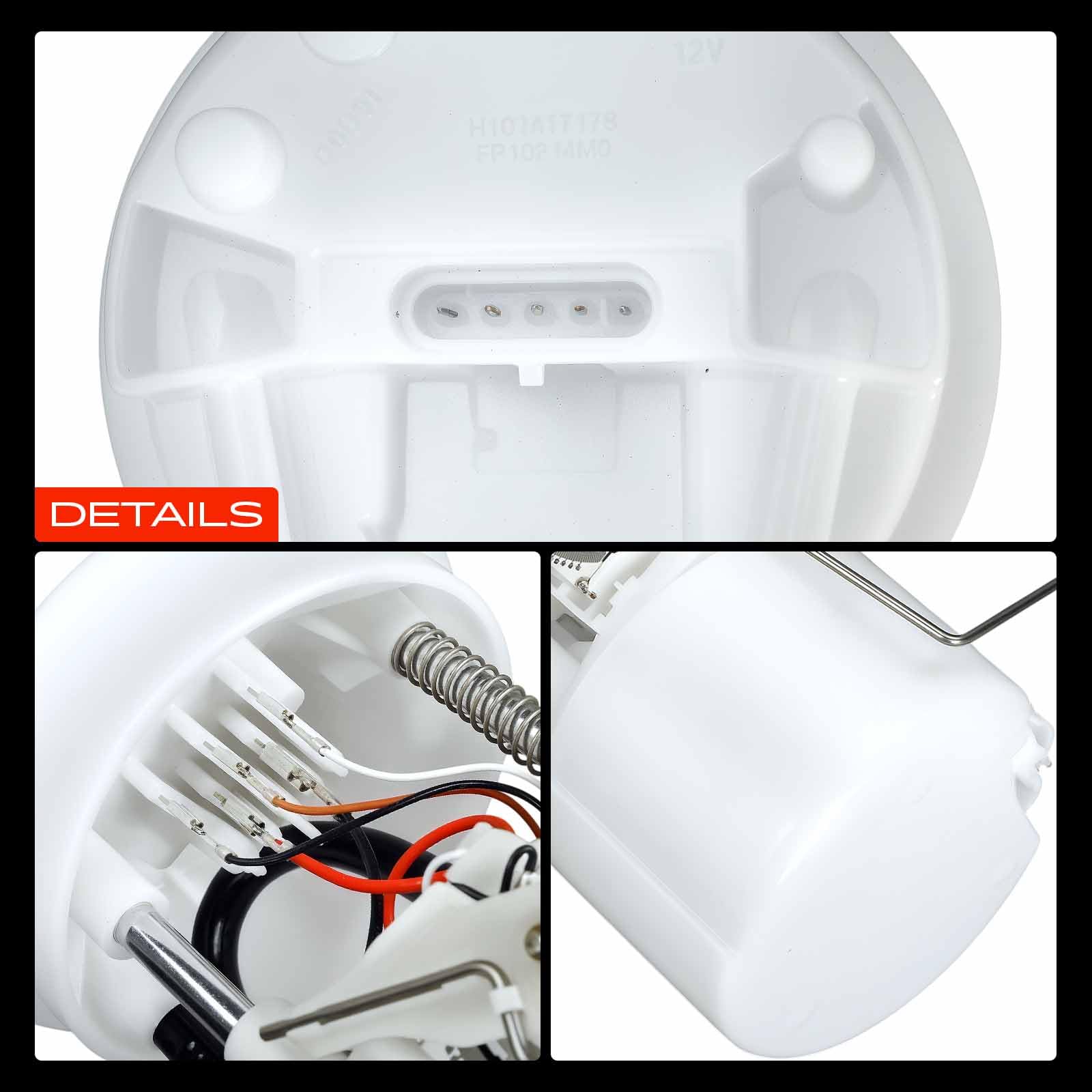 Frankberg Pompa carburante Pompa Benzina Modulo pompa carburante Kit senza Sensore di pressione a 5 poli Compatibile con Punto Furgone/Compatto 188 Replace# 7752900,7736883