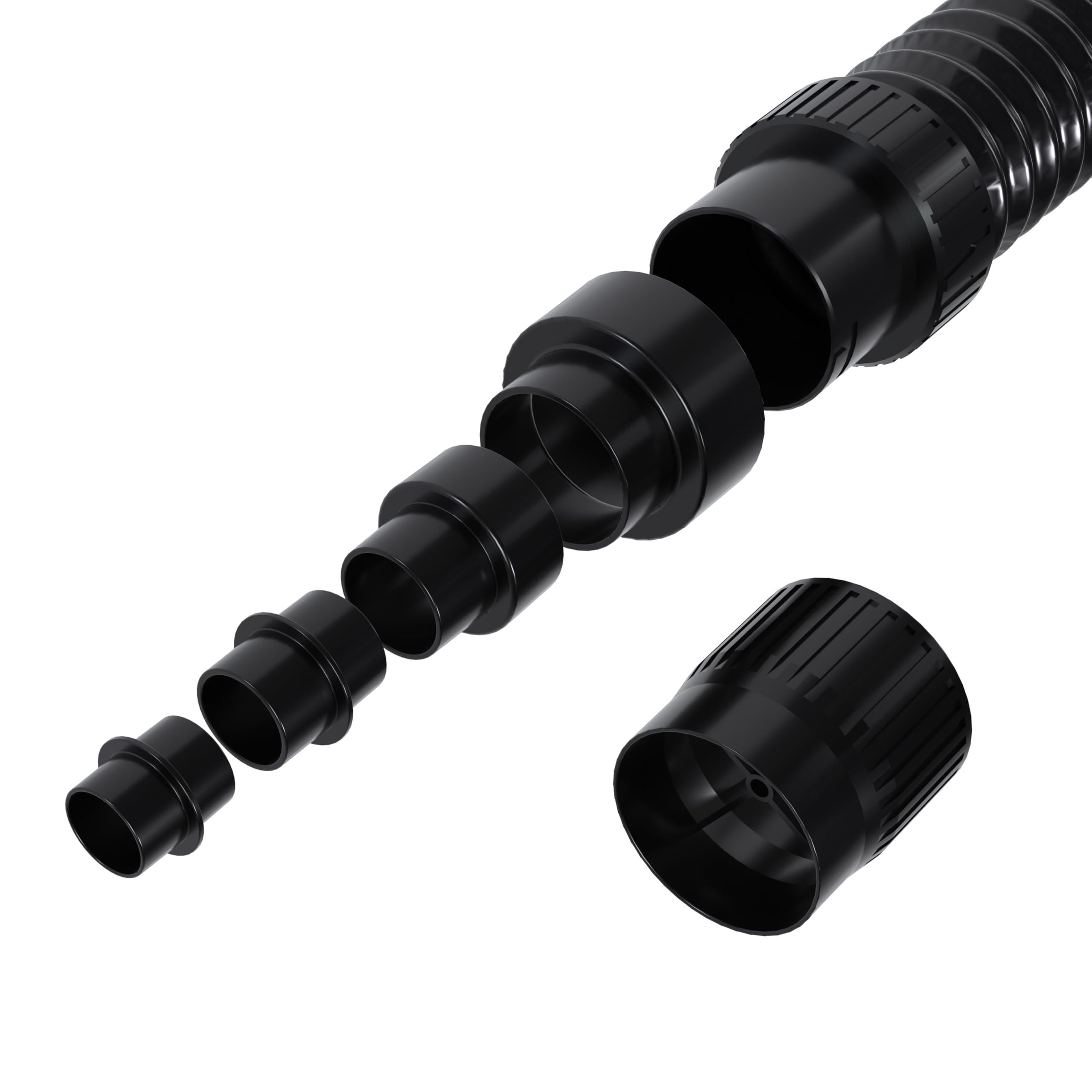 Güde Absauganlage GAA 55 (1200 W, 183 m³/h Luftleistung, 55 l Behältervolumen, 20.000 pa Unterdruck, 2 m Schlauchlänge / 10 cm Ø, inkl. Faltenfilter, Feinstaubvlies, Papierfilter & 5-tlg. Adapter-Set)