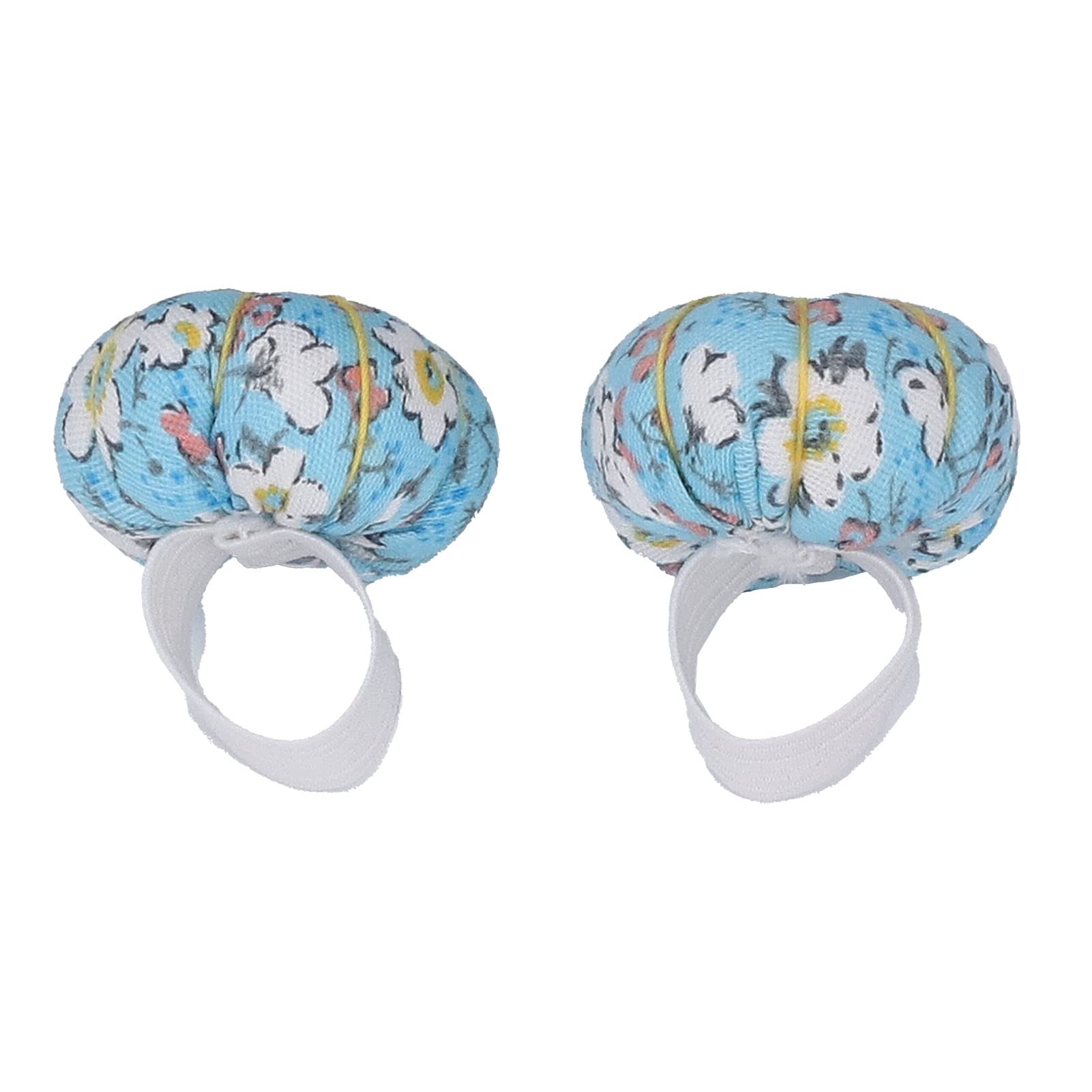 Pin Cushion Ring 10pcs, Pumpkin Shape Finger Pin Cushions for Sewing Needle Pincushions Needles Holder Sewing Pin Cushion for Mother Grandma