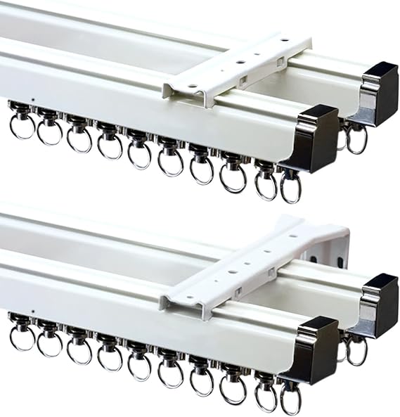 Rumsavdelare Dubbla Skenor Fu00f6r Gardiner, Kraftigt System Fu00f6r Rumsavdelare Dubbla Skenor Fu00f6r Gardiner, Kraftigt System Fu00f6r