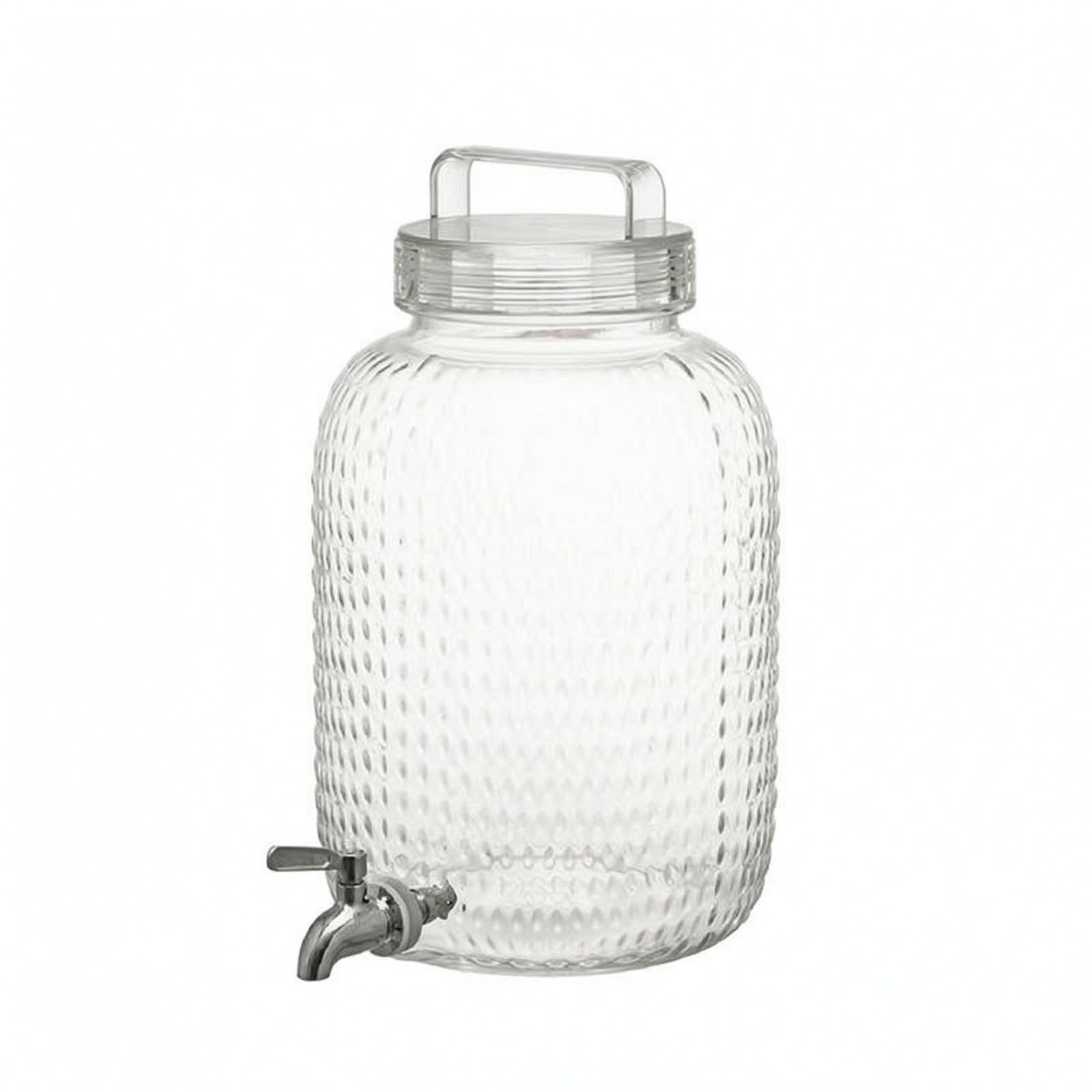 Contenitore Bevande con Rubinetto Alimentare Distributore con Rubinetto Stabile Articolo Cucina, Dispenser Di Bevande Rotondo GZ1001-8340, 8.3L, H35.2xD20.8cm
