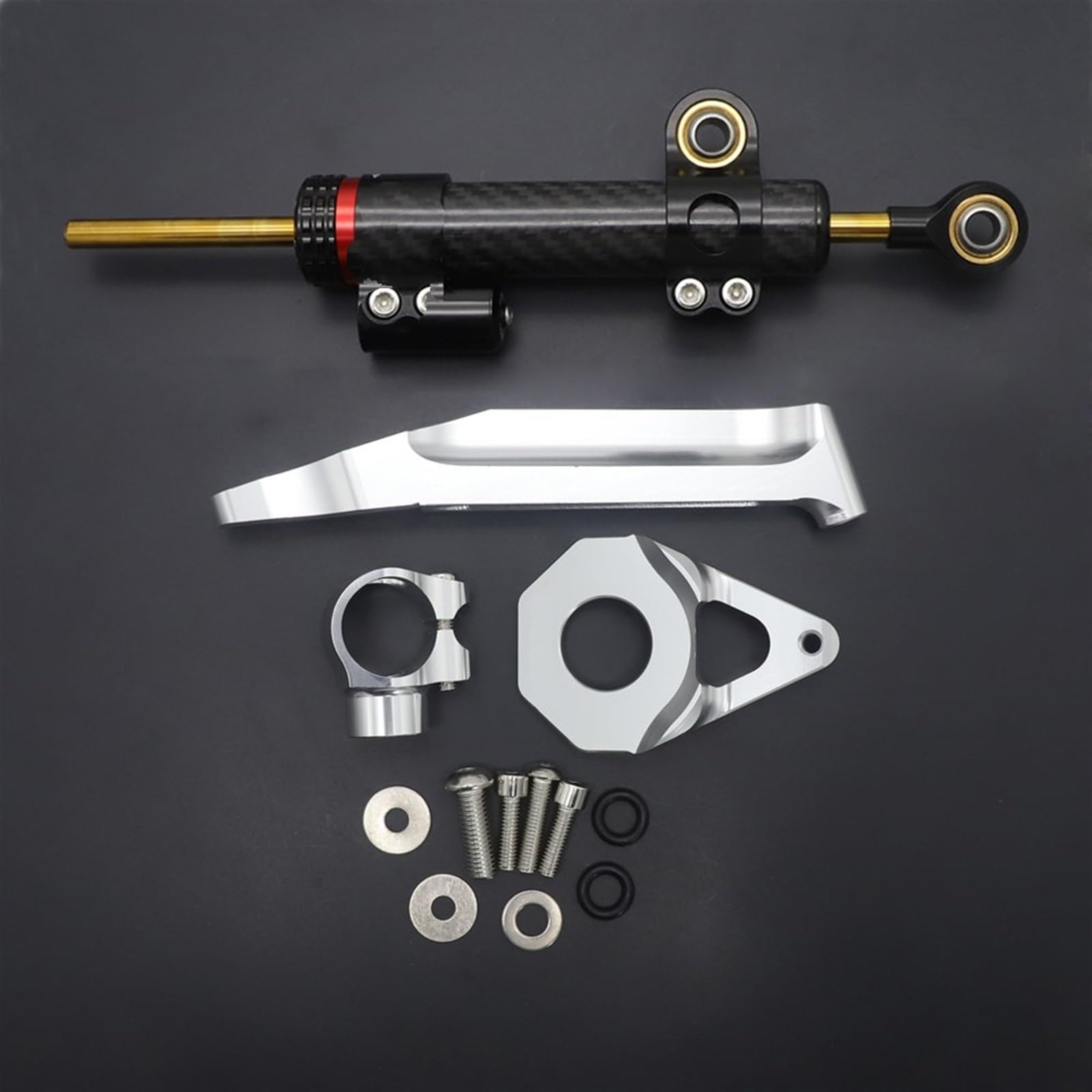 Amortisseur De Direction Or Pour Honda CBR600RR 2005-2006 | Stabilisateur Moto Fibre Carbone - Réduction Vibrations