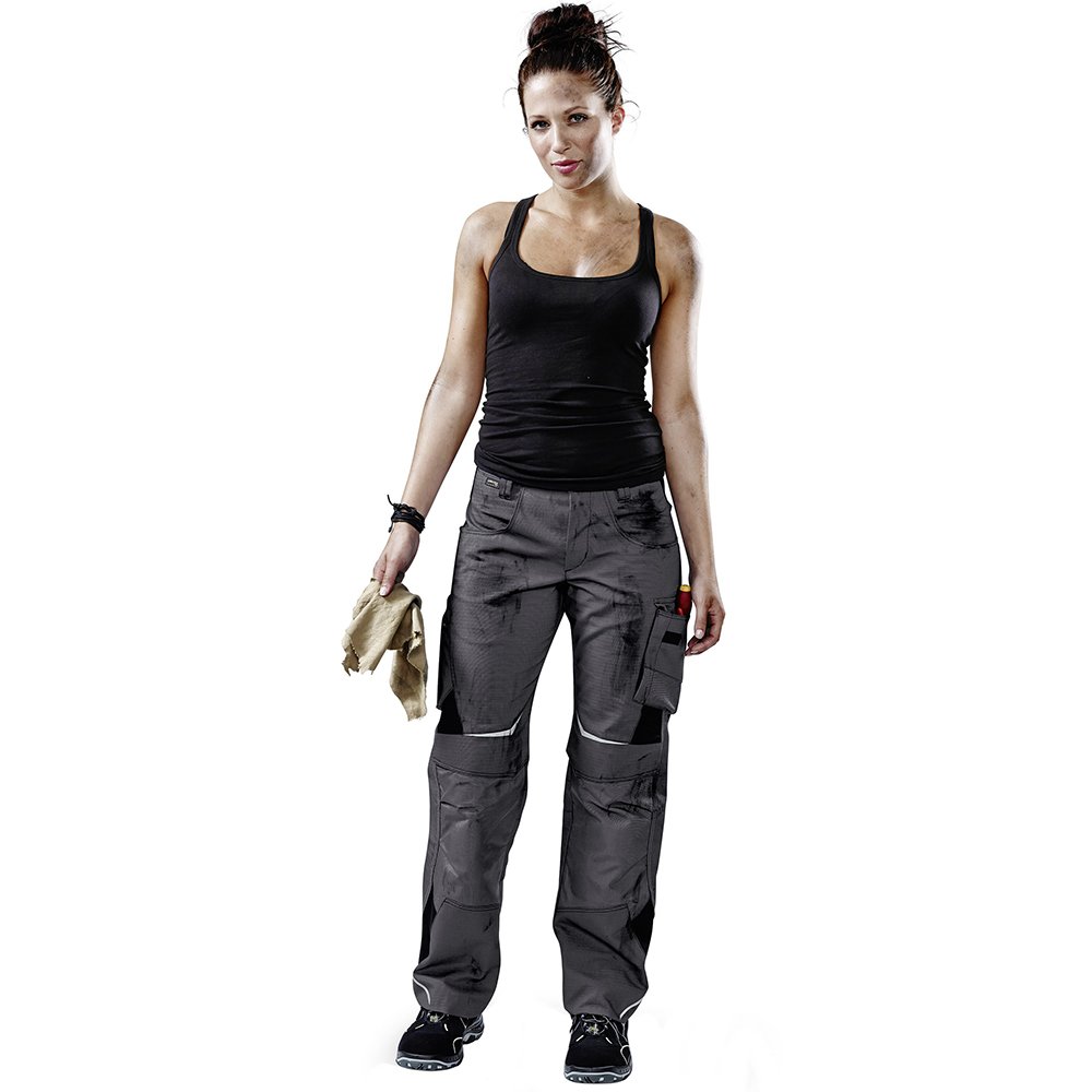 KÜBLER Pulsschlag Damenhose HIGH PSA 2 – Arbeitshose mit Cordura-Verstärkungen, Knieschutztaschen, ergonomischem Damenschnitt