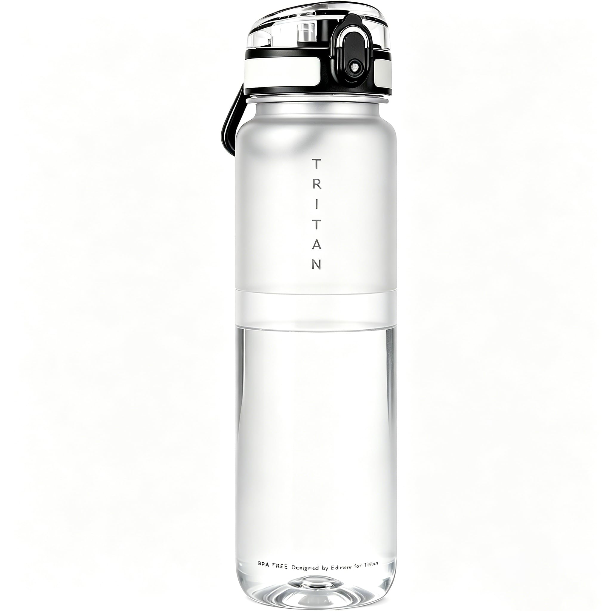 Edmyre 32oz Clear Tritan Water Bottle with Chug Lid