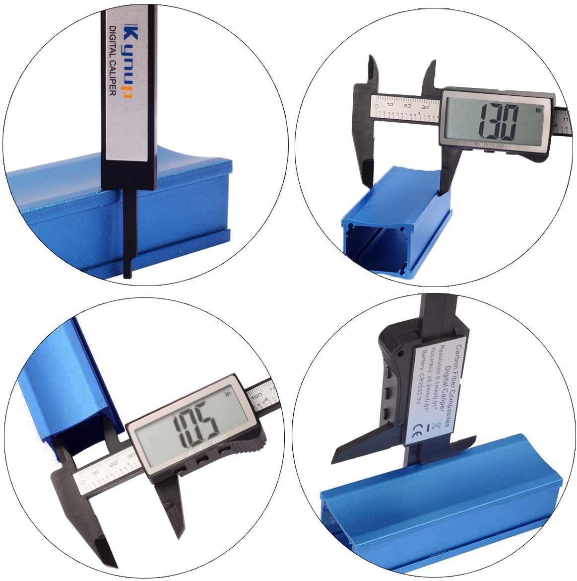 Kynup Micrometer Caliper, Digital Caliper Measuring Tool With Large LCD Screen, Auto Tools for Mechanics,Jewelers,Woodworkers, Inch and Millimeter Conversion