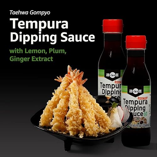 Miniatura 2 de Taehwa GOMPYO - Salsa de inmersión Tempura Tsuyu, salsa de soja, salsa coreana, sin OMG, extracto de limón y ciruela y jengibre (8.45 onzas líquidas)