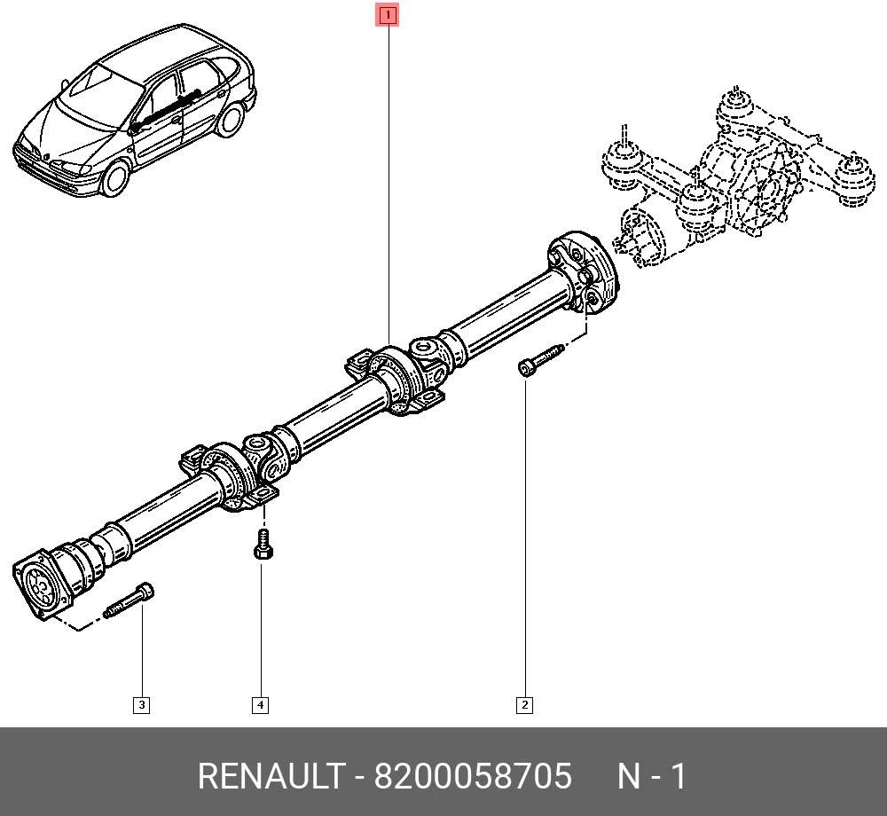 SOFIPART 2 Palier Roulement Arbre De Transmission pour Renault SCENIC I RX4 KANGOO 4x4, OEM 8200149811, 8200058705, 320006394R