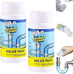Limpador De Ralos Peachloft, Removedor Potente De Entupimentos Para Pias De Cozinha, Espuma Para Limpeza RáPida De Ralos De Banheiro, Agente De Dragagem Potente Para Canos De Esgoto (2 pcs)