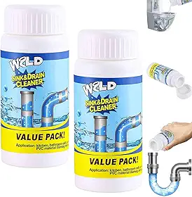 Limpador De Ralos Peachloft, Removedor Potente De Entupimentos Para Pias De Cozinha, Espuma Para Limpeza RáPida De Ralos De Banheiro, Agente De Dragagem Potente Para Canos De Esgoto (2 pcs)