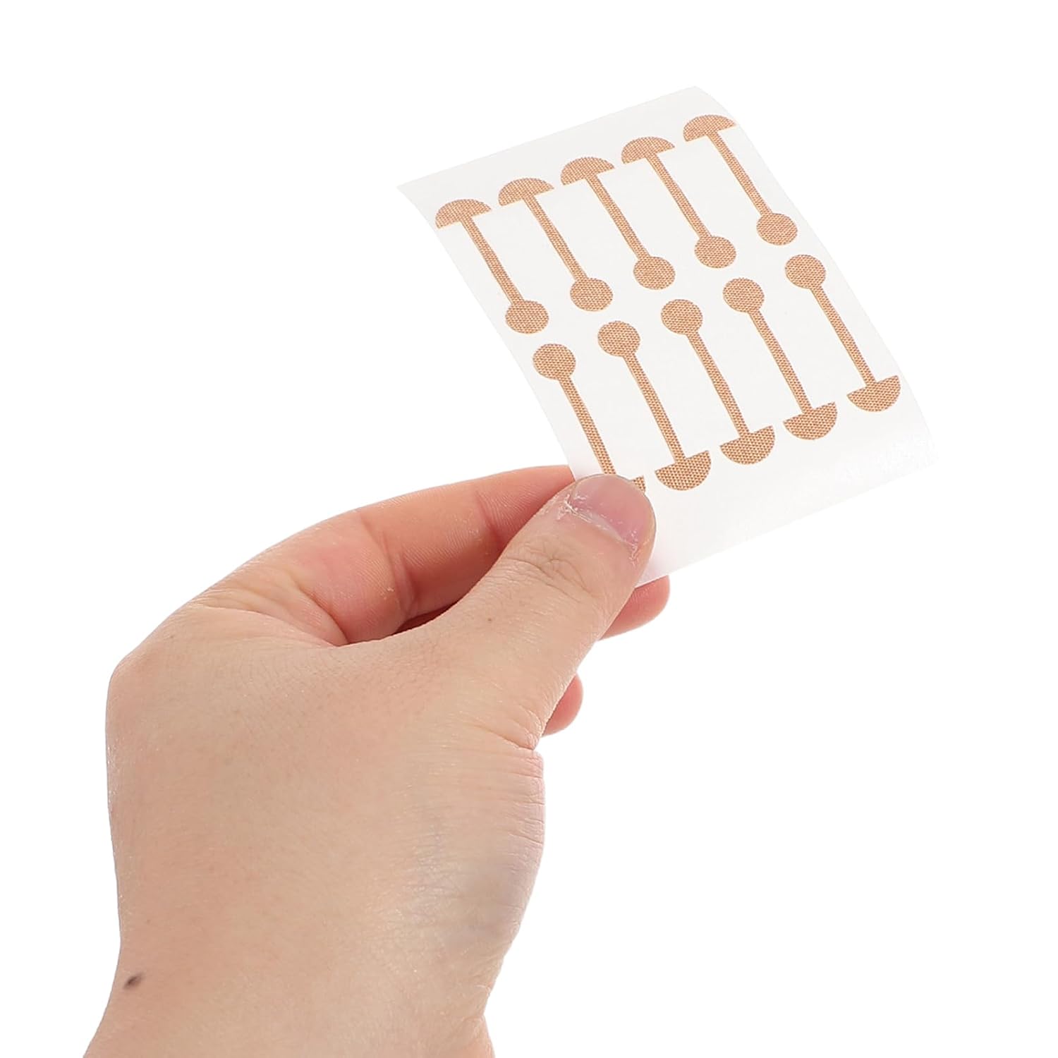OUNONA 10pcs Self-adhesive Nose Contour Patches for Wide Nostrils Elastic and Skin-friendly Wing of Nose Strips for Comfortable Wear and Simple