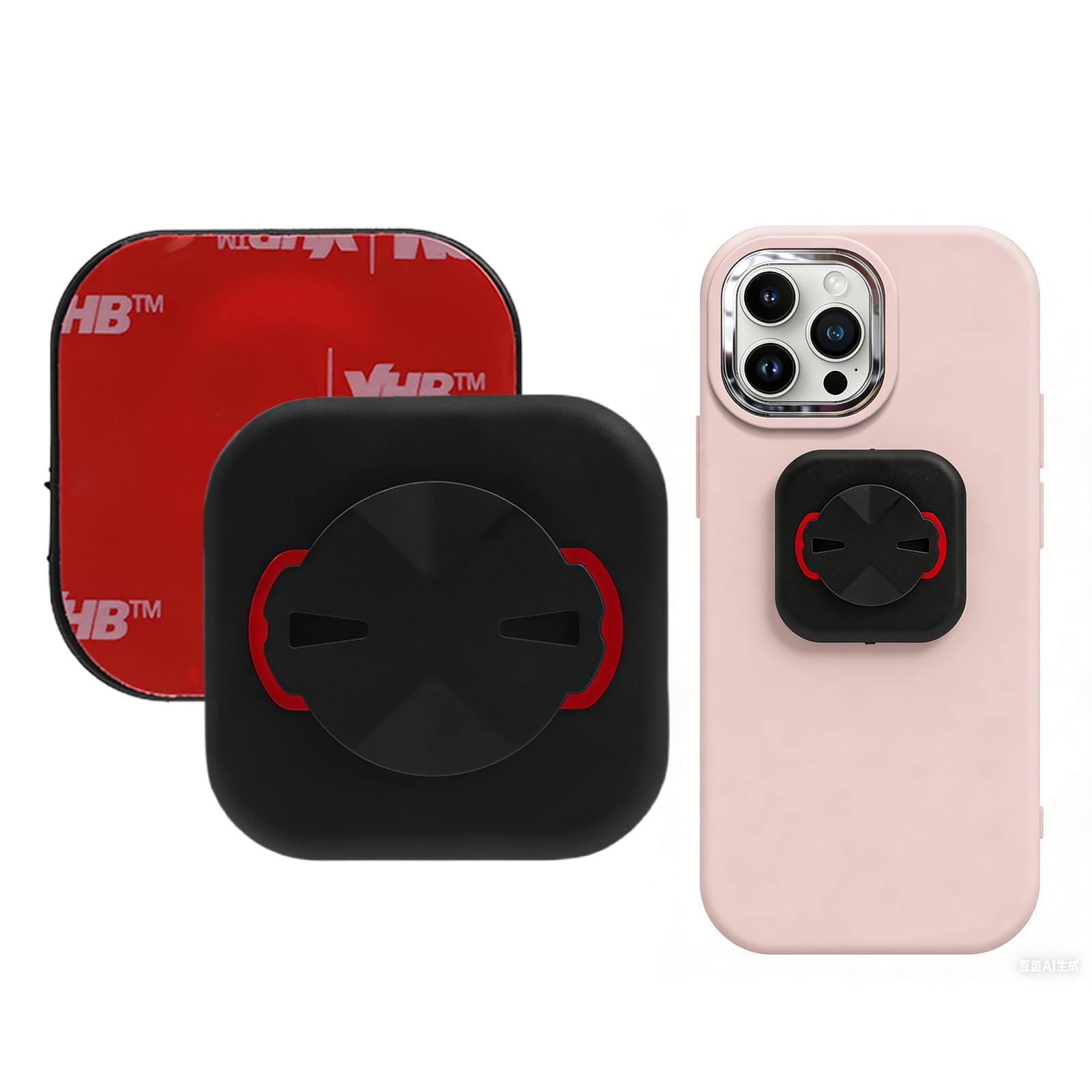 2 soportes adhesivos de teléfono para bicicleta – adaptador de montaje para Sigma Rox y Garmin Edge, soporte de extensión GPS de plástico — view 7