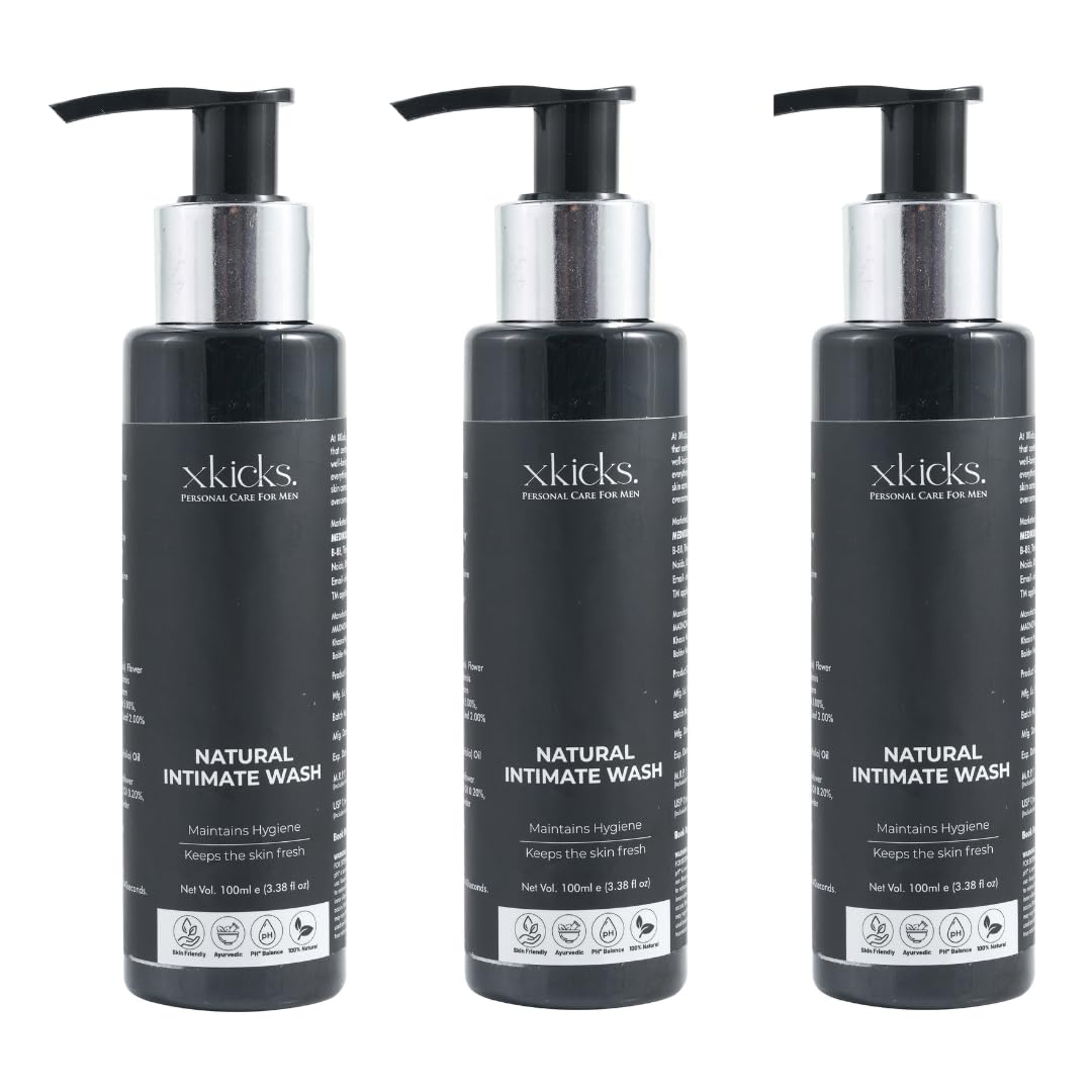 XKICKS Intimate Wash for Men | Tea Tree Oil & Aloevera | Mens Intimate Wash | Men Genital Wash | intimate wash men | Private Parts Hygiene| Mens Intimate wash for Daily Use (B0D119G95W) Amazon Price History, Amazon Price Tracker
