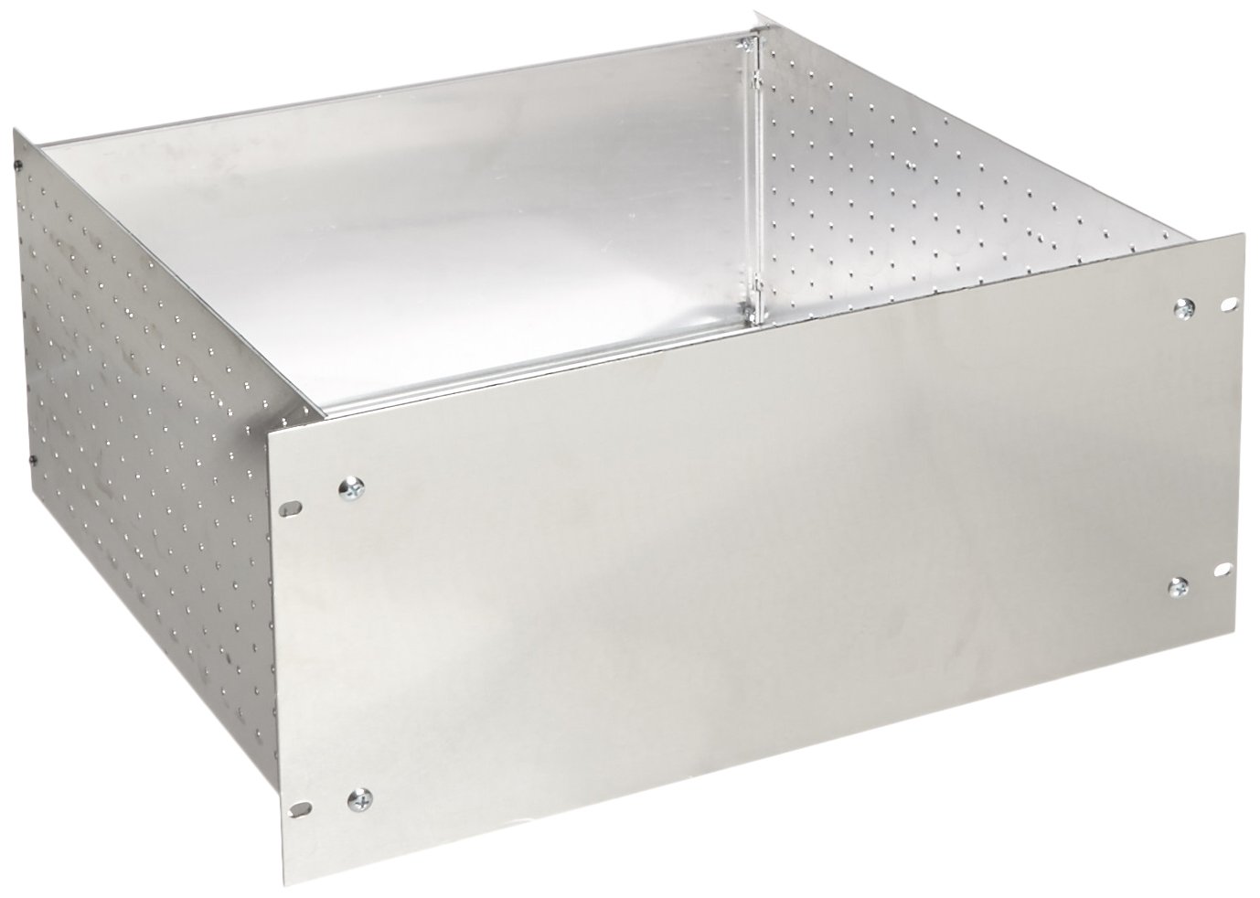 BUD Industries RM-14214 Aluminum Rackmount Chassis, 19" Width x 8-3/4" Height x 17-3/64" Depth, Natural Finish