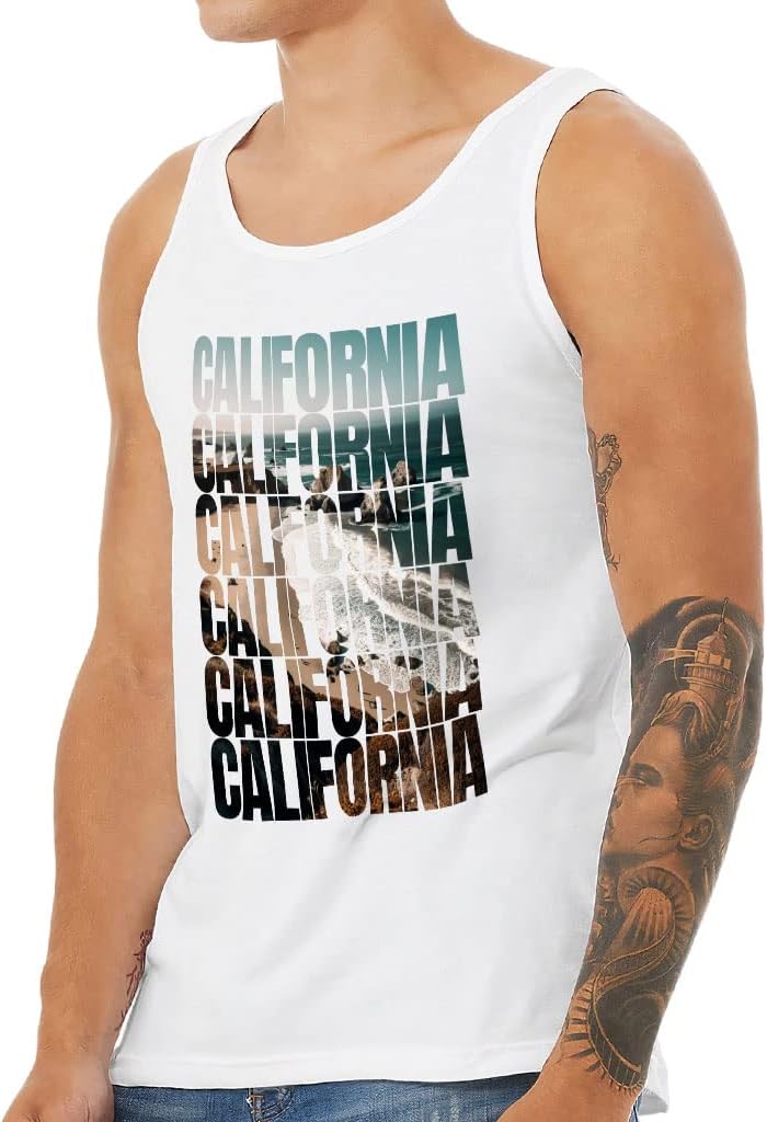 California Tank - Beach Vibes Workout Tank - United States Jersey Tank