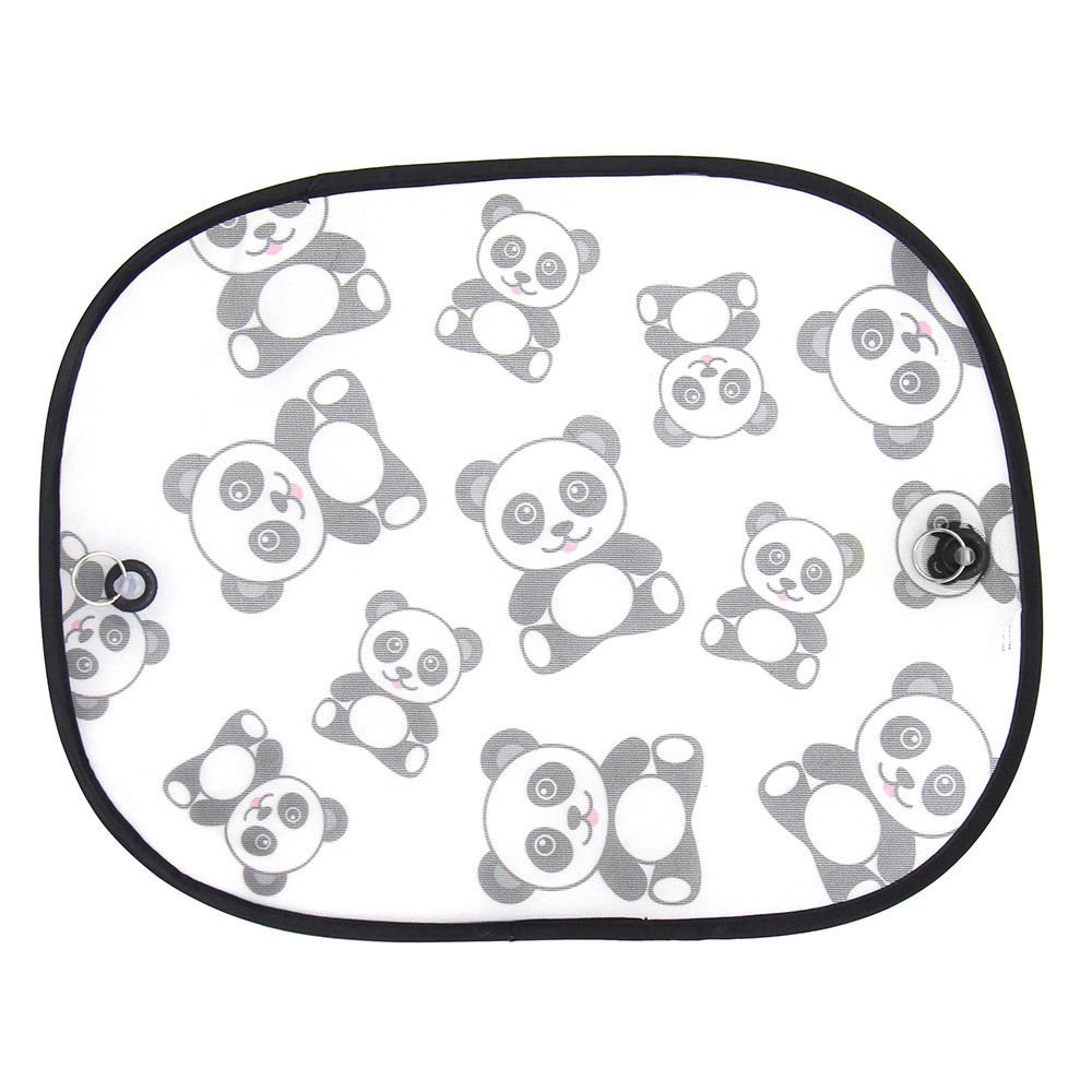 Panda Print Window Side Shade Collapsible Auto Drive AD021703M-37