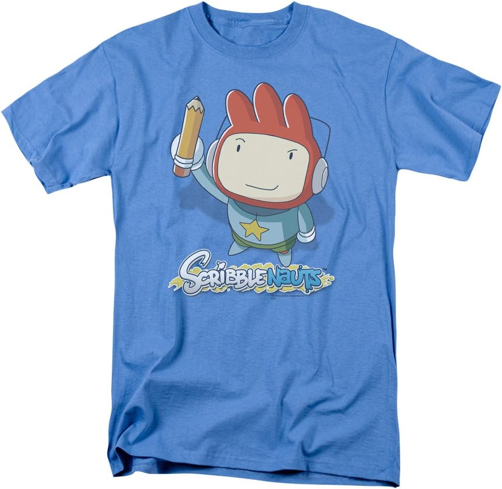 Trevco Scribblenauts Puzzle Action Drawing Video Game Big Max Adult T Shirt Tee