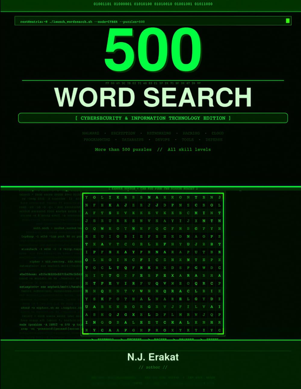 500 Word Search Cybersecurity & IT Edition: Cybersecurity & Information Technology Edition"