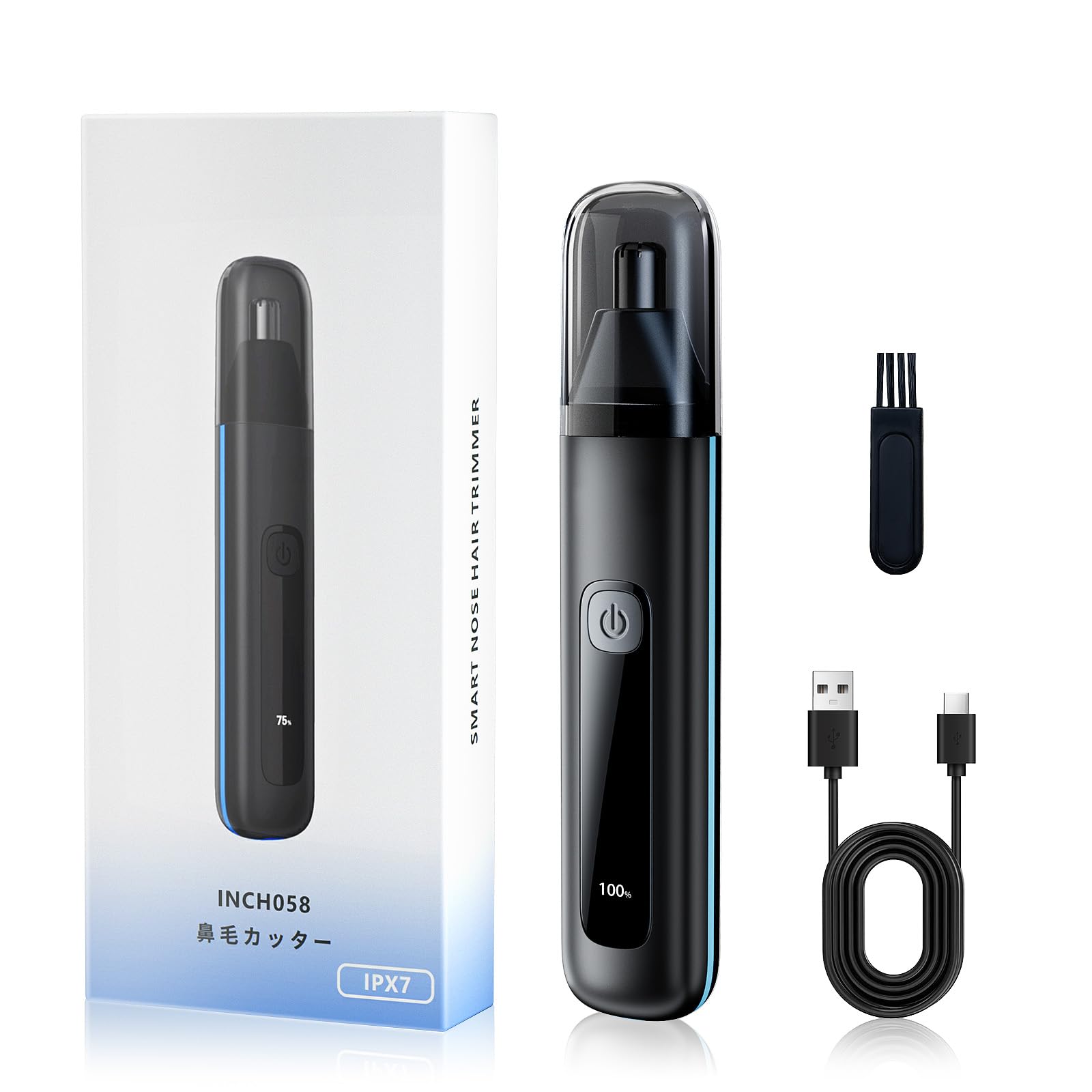鼻毛カッター はな毛カッター メンズ レディース エチケットカッター USB充電式【小型・3IN1】 鼻毛かったー 鼻毛シェーバー 耳げカッター 眉 耳毛切り 水洗い可能