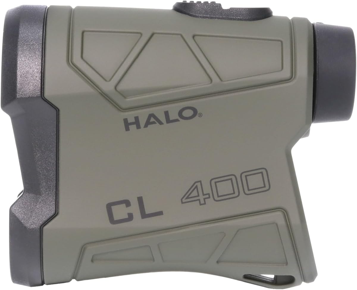 Telémetro Halo Optics CL400, aumento 5X | Alcance de 400 yardas hasta el árbol, máximo 500 yardas hasta el objetivo