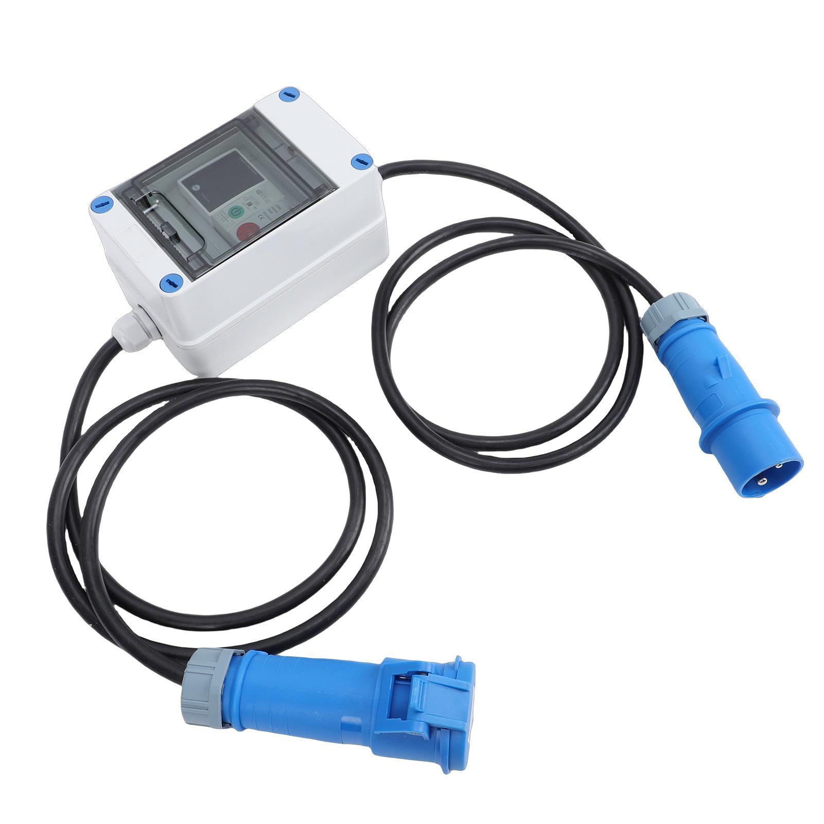 Eujgoov Medidor de Electricidad Digital, Medidor KWH Portátil con Memoria de Apagado y Control de Aplicación, para Uso Doméstico Al Aire Libre de RV