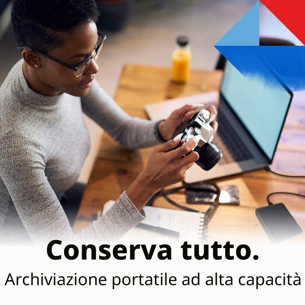 Toshiba Canvio Advance HDTCA40XR3CA - Hard disk esterno portatile USB 3.0, 4 TB, colore: Rosso