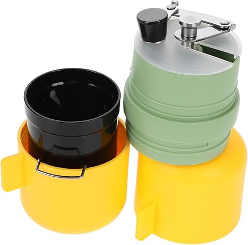 Molinillo de café portátil con manivela para acampar al aire libre, herramienta de molienda manual con ajustes de precisión, diseño compacto para