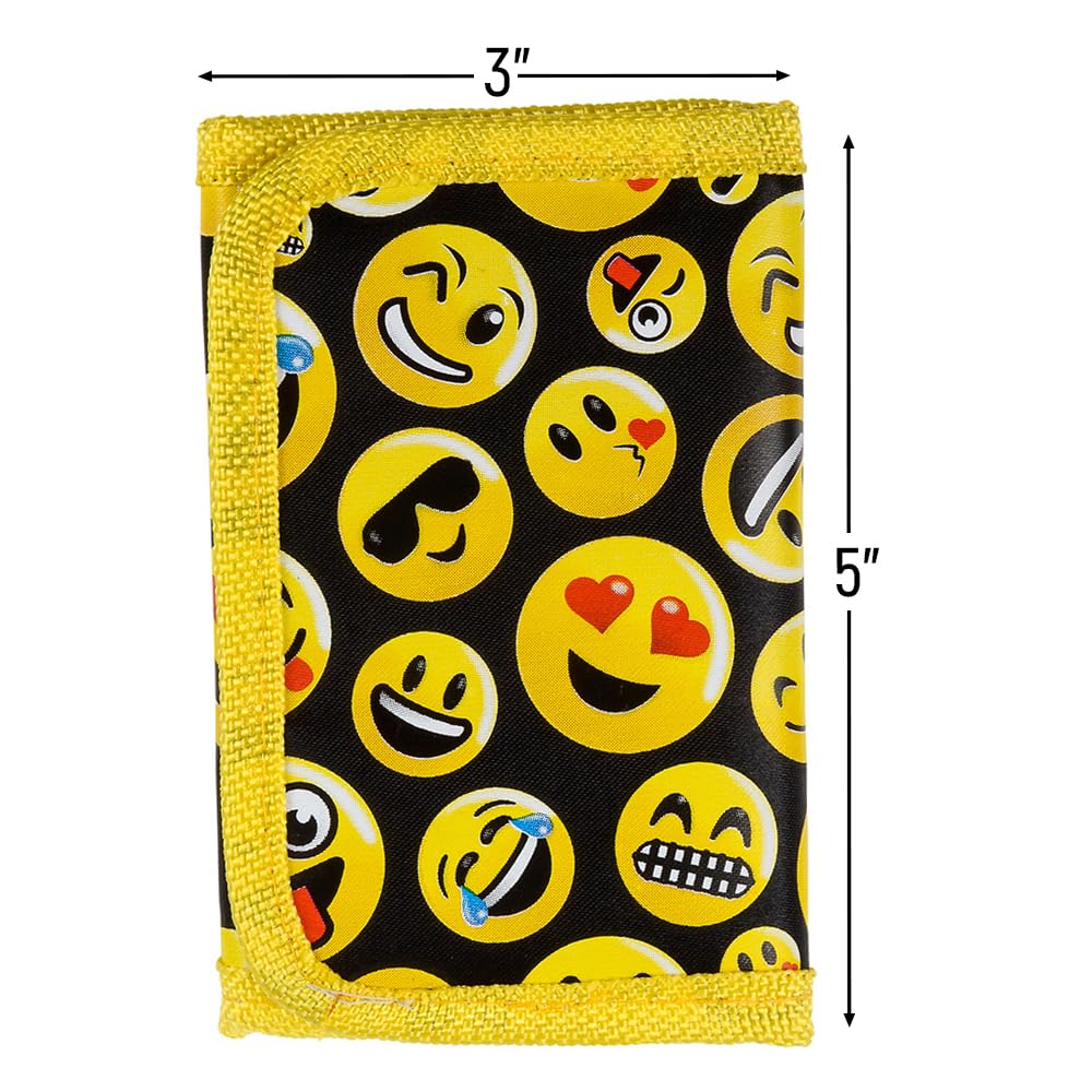 Rhode Island Novelty 1-Piece of Assorted Emoji Face Wallet