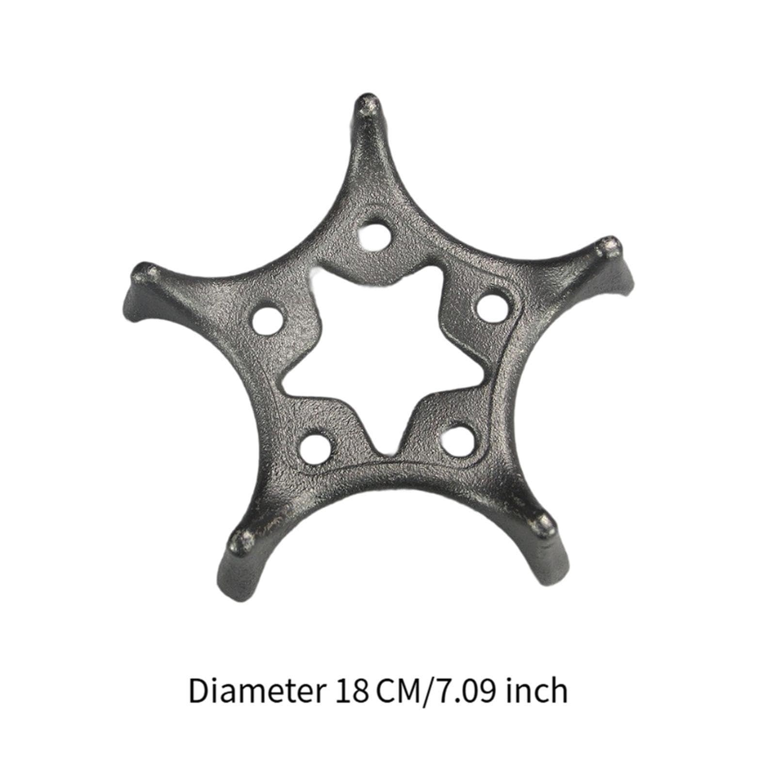 Gralara Eisen Teekannenuntersetzer Teekesselträger Topfuntersetzer Trivet Heizzubehör für Kaffeezubehör Teeplatz Dekoration, Durchmesser 18cm