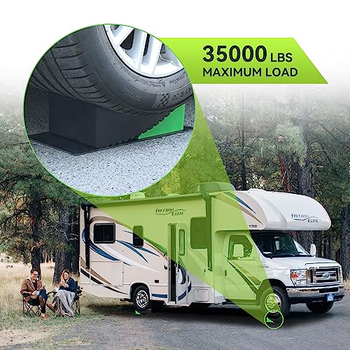 image for RVMATE Camper Levelers 8-Piece Kit RV Leveling Blocks Camper Wheel Cho