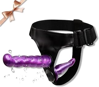 Strap on Dildo, Adult Sex Toys for Men and Women, Wearable Harness Realistic Dildo 2 Removeable Silicone G Spot Stimulator, Vagina Massager Female Masturbator Sex Toys for Women Lesbian Couple