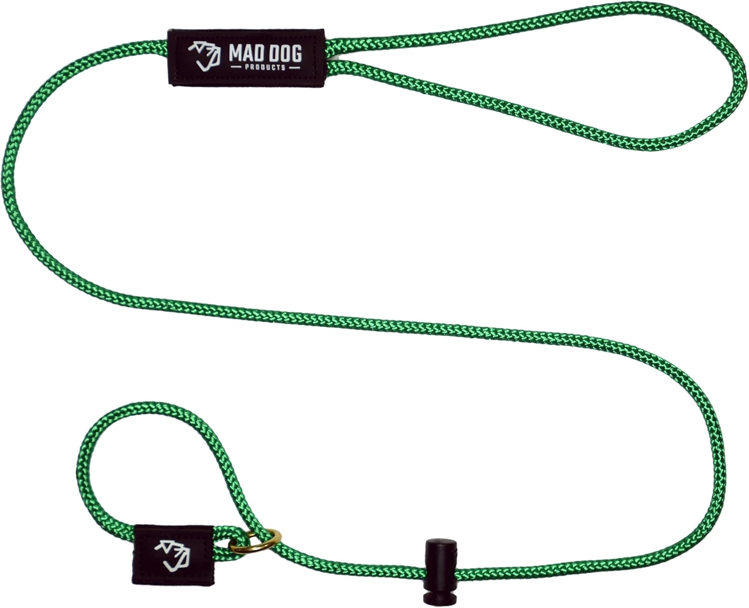 3/8" x 8' Red Double Braid English Slip Lead Premium Dog Leash - Made in USA