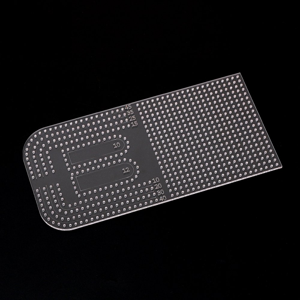 Leather Craft Acrylic Punching Positioning Calculation Ruler Stencil Template