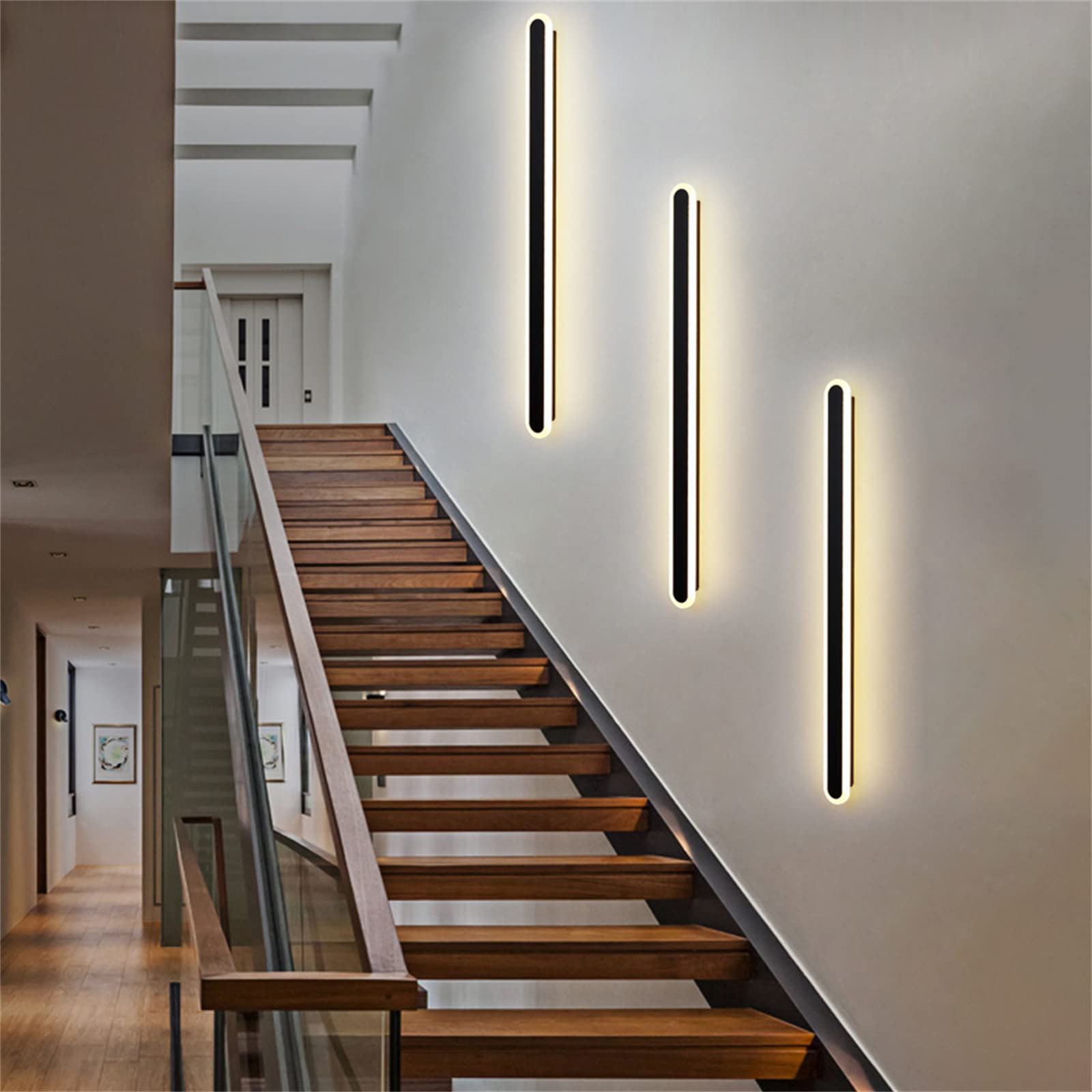 Generisch Lichtleiste Mit Einstellbarer Farbtemperatur, Dreistufiger Dimmung, Flimmerfrei, Aus Reinem Aluminium, Rostfrei Und Langlebig (Grey 80cm 38W)