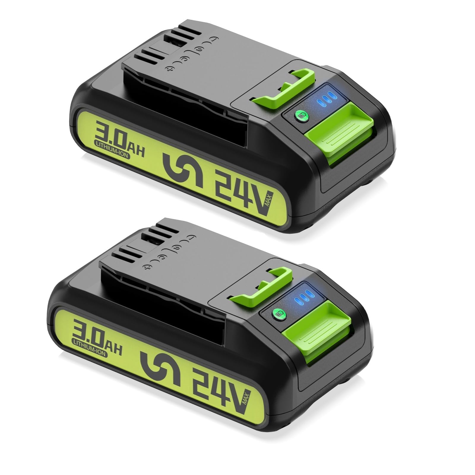 2x 24V 3Ah DREAMDASH Replacement Battery, compatible with Greenworks Tools